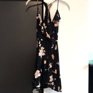 Black floral dress